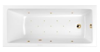 Гидромассажная ванна Whitecross Wave 0101.170070.100.RELAX.GL 170x70см Relax золото